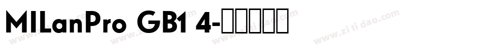 MILanPro GB1 4字体转换